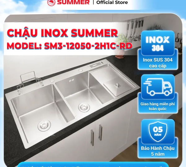 CHẬU HANDMADE SM3 - 2H1C-RD